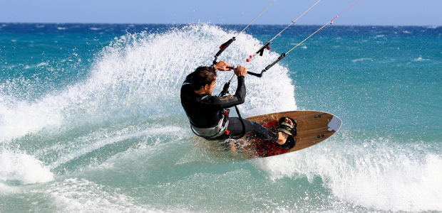 Kitesurfen in de Landes