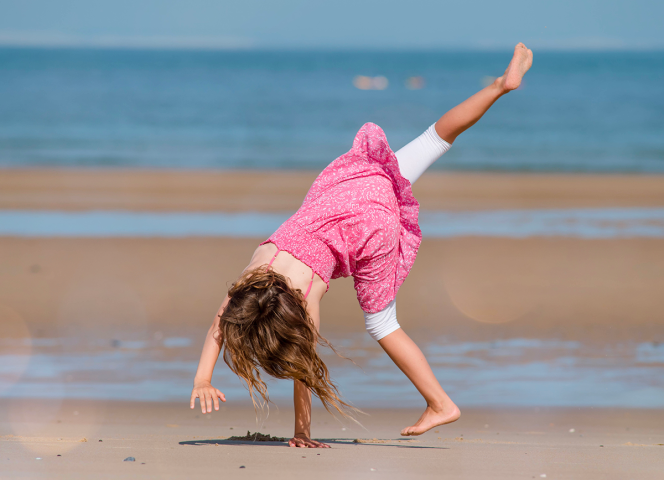 wiel op het zand