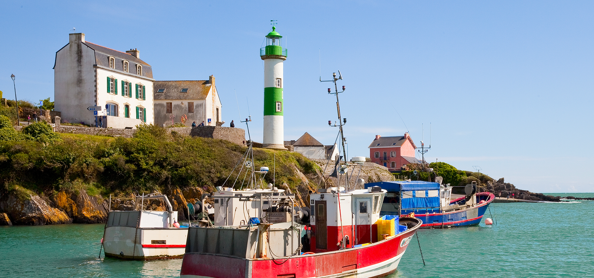 vissersboten in Bretagne