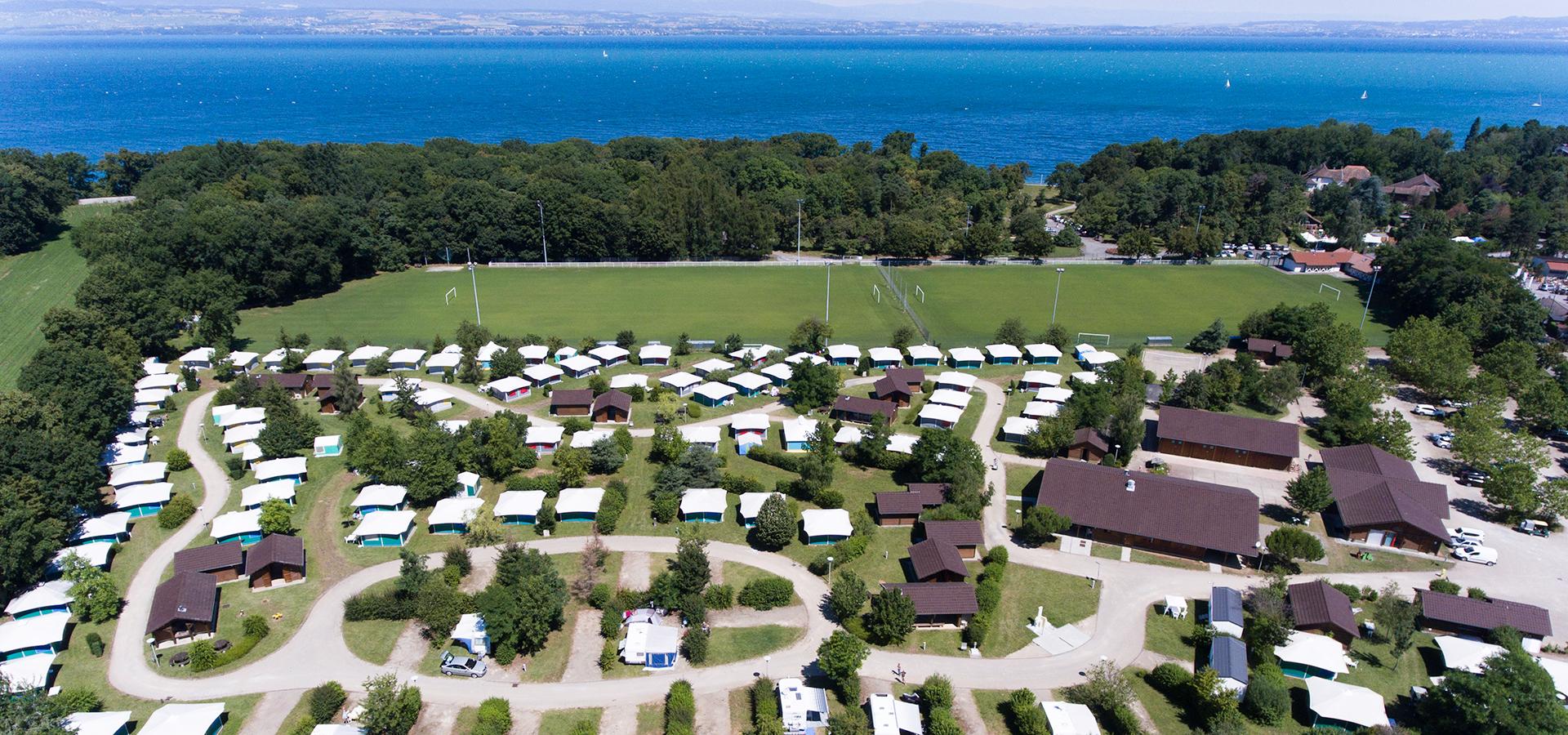 Camping La Dranse Thonon-les-Bains Meer van Genève